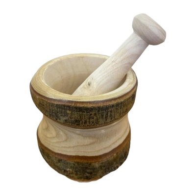 Ahşap Büyük Boy Havan Kabuklu