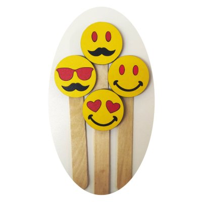 Vavsan Ahşap Emoji Kitap Ayıracı Min:50AD